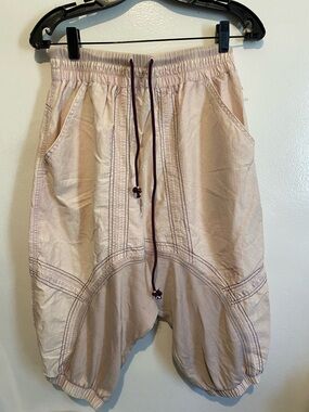 FP Movement by Free People Pale Pink Drawstring Harem Shorts